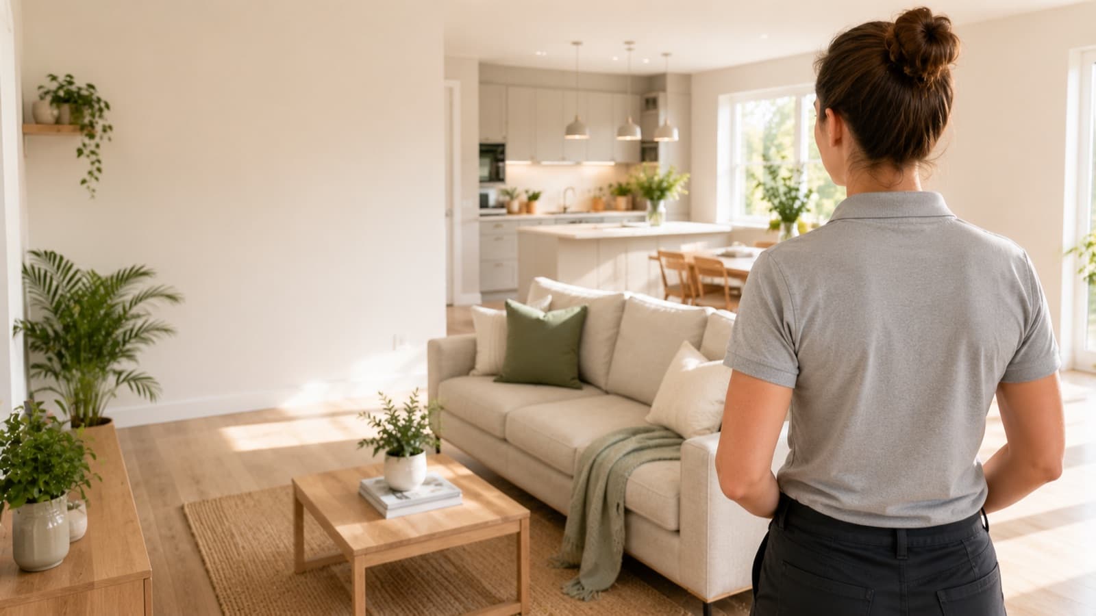 A local pro at work in a bright home